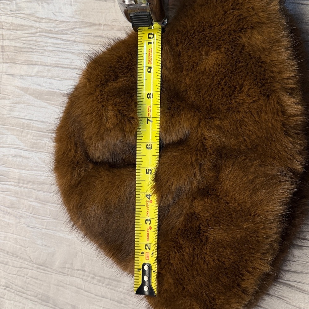 Elegant Brown Faux Fur Hat - Picture 7 of 9